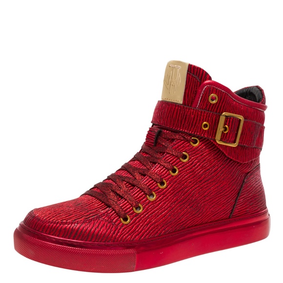 Jump NewYork Sullivan Red Stretch Bark Sneaker